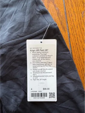Lululemon Align High Rise 28” Heritage Camo Black Size 4 NWT thumbnail 5