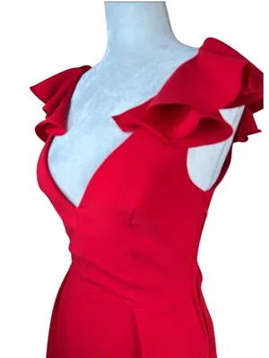 Amanda Uprichard Gimlet Dress in Lipstick Small New Womens Mini thumbnail 4