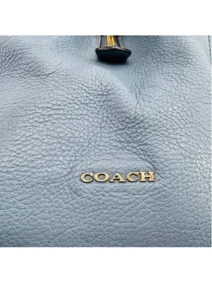 Coach 26224 Madison Pebbled Leather Hobo Bag Blue thumbnail 14