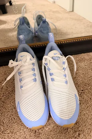 Nike Women’s Air Max 270 - White & Light Blue thumbnail 1
