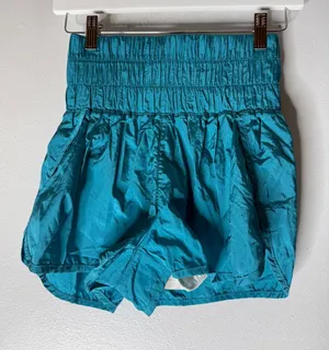 Free People Movement the way home shorts size S‎ high waist blue green thumbnail 1