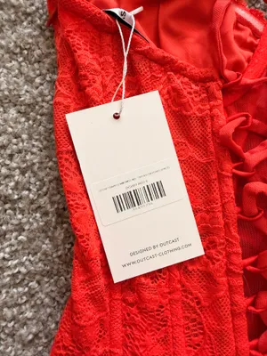 Generation Outcast Clothing NWT Red Corset Mini Dress thumbnail 4