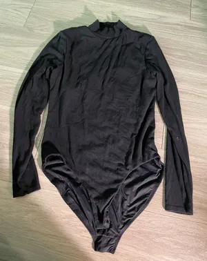 Soma Black Long-Sleeve Mock Neck Bodysuit thumbnail 1