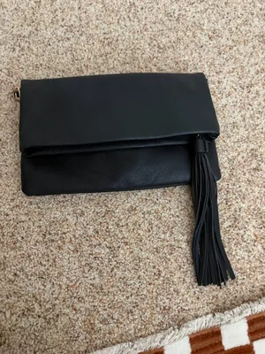 Black Convertible Tassle Purse thumbnail 4