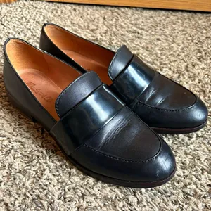 Madewell Elin Loafer Women's Black Leather Slip-On Loafer Flats Round Toe US 6.5 thumbnail 1