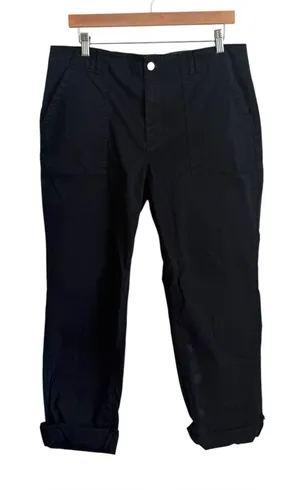 Pilcro Anthropologie Black Straight Leg Utility Pants Size 32 thumbnail 1