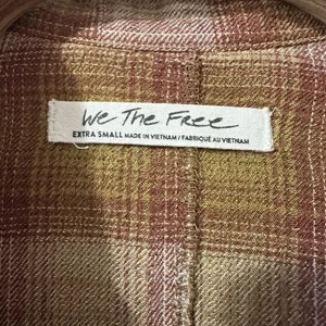 We The Free People Dress Women's XS By The Way Plaid‎ Mini Tunic Button Pockets thumbnail 6