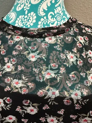 Vintage 90’s styled midi dress floral fall Medium thumbnail 3