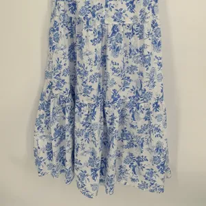 Tuckernuck Ginger Dress Medium Blue Floral Toile Maxi Coastal Grandmother Preppy thumbnail 12