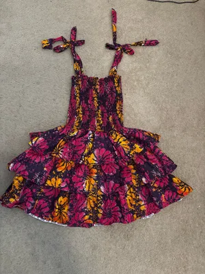 Ruffle mini dress Purple Size M thumbnail 4