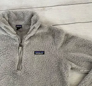 Los Gatos 1/4 Zip Jacket Quarter Zip Fleece Pullover Size Medium Grey thumbnail 2