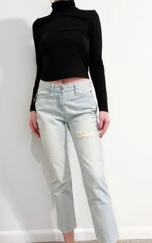 Gap NWT  Light Wash Real Straight Jeans thumbnail 1