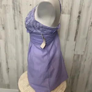 Purple dress with laced top size small thumbnail 4