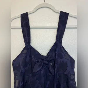 Victoria's Secret Vintage Y2K Babydoll Dark Blue Chemises Top with Bow Size S‎ thumbnail 2