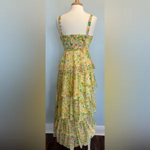 Revolve ASTR the label MidSummer Dress chiffon fabric with tiered hem size M NWT thumbnail 9