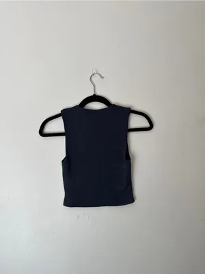 Babaton Black Cropped Tank Top thumbnail 4