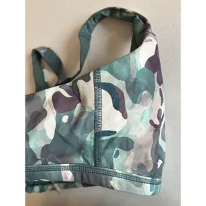 Spanx Low Impact Sports Bra Large Camo athletic yoga green full coverage thumbnail 6