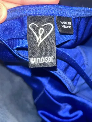 Blue Windsor Silk Dress thumbnail 5
