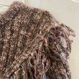 FINAL MARKDOWN Rochelle California fringed sweater small Brown thumbnail 4