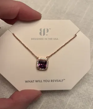 NIB Bomb Party amethyst necklace Purple thumbnail 1