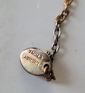 Retro Vintage Disney Princess Jasmine Gold Tone Necklace Choker thumbnail 4