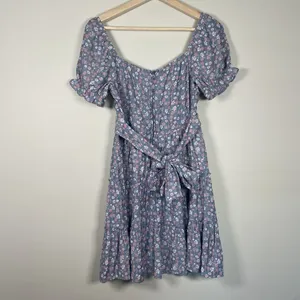 Altard State Dress Womens Size XS Blue Floral Babydoll‎ Tiered Peasant Cottage thumbnail 9