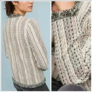 Anthropologie Eva Franco Reston Tweed Jacket Size Small NWT thumbnail 4