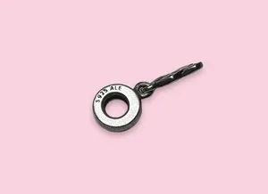 Retired Pandora Sterling Silver Cancer Support Ribbon Pink CZ Charm thumbnail 2