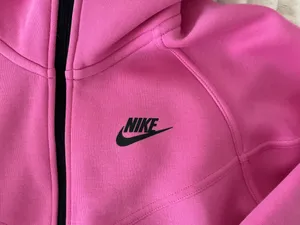 Pink Nike Tech Fleece Zip-Up thumbnail 3