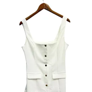 Showpo. Kenna Square Neck Button Down Mini Dress in Ivory size 6 NWT thumbnail 6