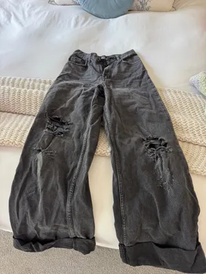 BDG Black Skater Baggy Jeans thumbnail 3