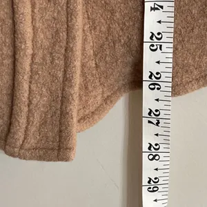 Wilfred Free Aritzia Ganna Shirt Jacket Camel Tan Boiled Wool‎ Shacket Small thumbnail 8
