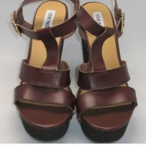 Steve Madden Brown Platform Wedges thumbnail 2