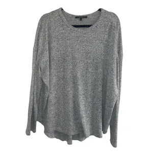 ✨Quince Brushed Lounge Long Sleeve Marled Grey Sz XL Tee✨ thumbnail 6