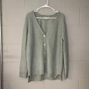 All Saints Green Bay Leanne Oversized Knit Cardigan Sweater Wool & Alpaca Medium thumbnail 4