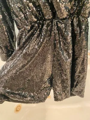 Hancy Sequin Romper Black Size L thumbnail 3