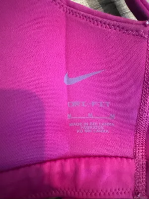 Nike Hot Pink / Purple Adjustable-Strap Sports Bra • thumbnail 3