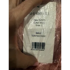 Sherri Hill‎ 52975 Blush Metallic Organza Ball Gown Size 2 NWT $750 thumbnail 3