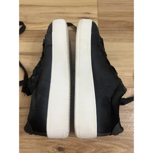 Steve Madden Bertie-S Shoes Wm‎ Size 9.5 Black Satin Platform Sneaker Casual thumbnail 5