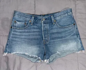 Levi's High-Waisted Denim Shorts thumbnail 1