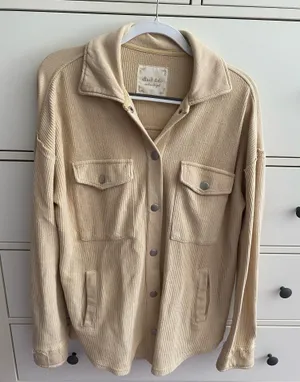 Altar’d State Beige Shacket thumbnail 1