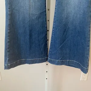 Torrid 18R Blue‎ Jeans Sky High A-Line Flare Premium Stretch Denim 70s Retro Boho thumbnail 3