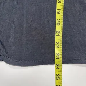 Soft & Sexy Dark Gray Crochet Lace-up Tee thumbnail 9