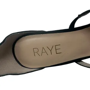 Raye Alley‎ High Heels Pumps Shoes Suede Ankle Strap Buckle Black Size US 7.5 thumbnail 11