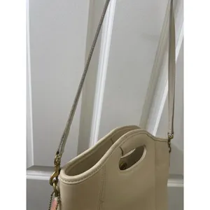 vtg Coach Mini Shopper Bucket Tote Bag 9993 ivory leather top handle crossbody thumbnail 11