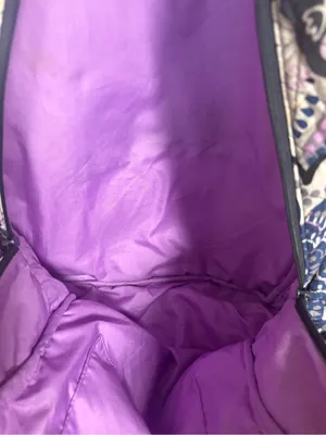 Vera Bradley purple and navy floral backpack thumbnail 10