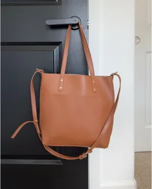 Boutique Henny + Lev brown tote bag purse thumbnail 2
