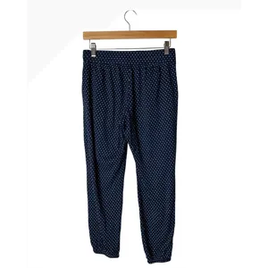 Gap Love by Gap Pajama Pants Women Small Navy Blue Polka Dot Loungewear Joggers thumbnail 3