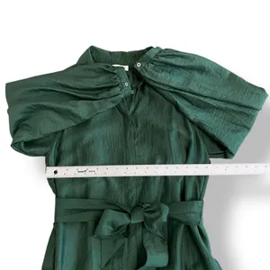 Current Air‎ Elias Mini Dress Pleated Shoulders in jewel green Size Large thumbnail 3