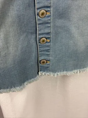 Wax Jean Denim Dress Overalls Size Medium NWT thumbnail 4